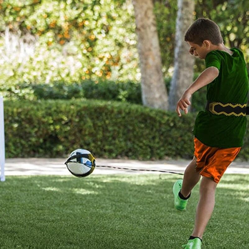 Football Training Bags Soccer Ball Kick Trainer Team Sports Equipment Kick Children Auxiliary Circling Belt Kids Soccer Trainer