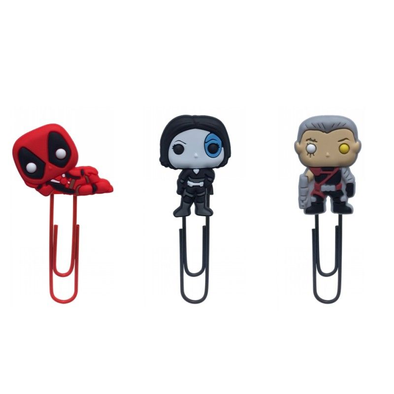 8pcs Deadpool Bookmark Action Figure Paper Clips Creative