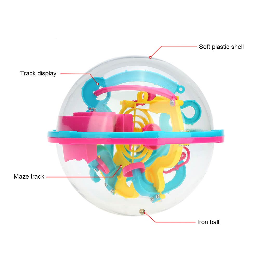 3D Spherical Maze Intellect Ball Balance Game Magical Puzzle