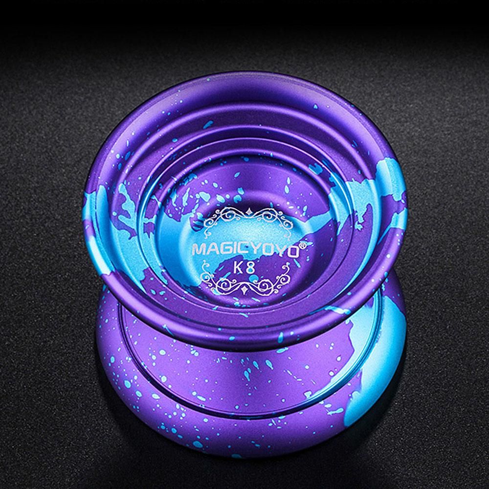 MAGICYOYO K8 Polished Alloy Aluminum Professional Yoyo Ball Spin Toy for Kids