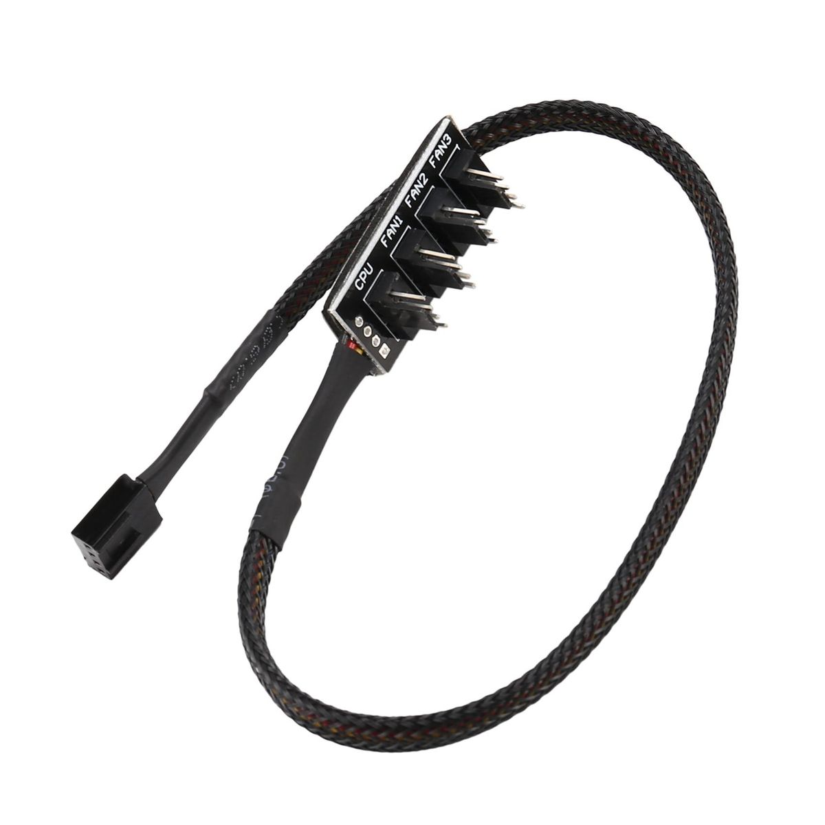 PWM Fan Hub, 4-Pin Computer CPU / Chassis Fan Power Multiplexer Connector Cable Adapter for Computer Radiator Fan