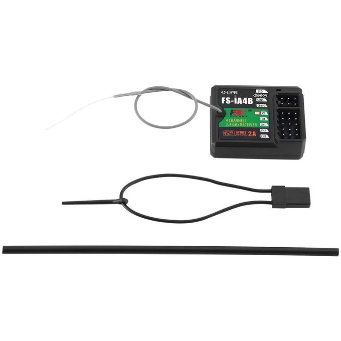 Flysky FS-IA4B 2.4GHz Remote  Ontrol System Ship And Vehi Le Re Eiver-black