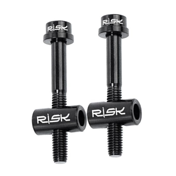 2 Pack M5*30/40MM Bike Seat Post Fixed Bolts Titanium Black 30mm