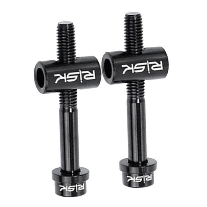 2 Pack M5*30/40MM Bike Seat Post Fixed Bolts Titanium Black 30mm
