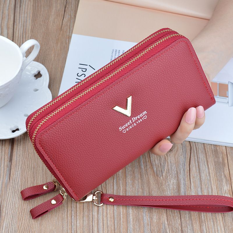 Women's Wallet Fashion V Ladies Mobile Phone Bag Long