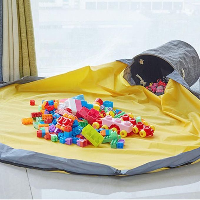 Oxford Bundle Po Ket Outdoor Toy Mat Qui K Storage Bag Large Toy Storage-grey