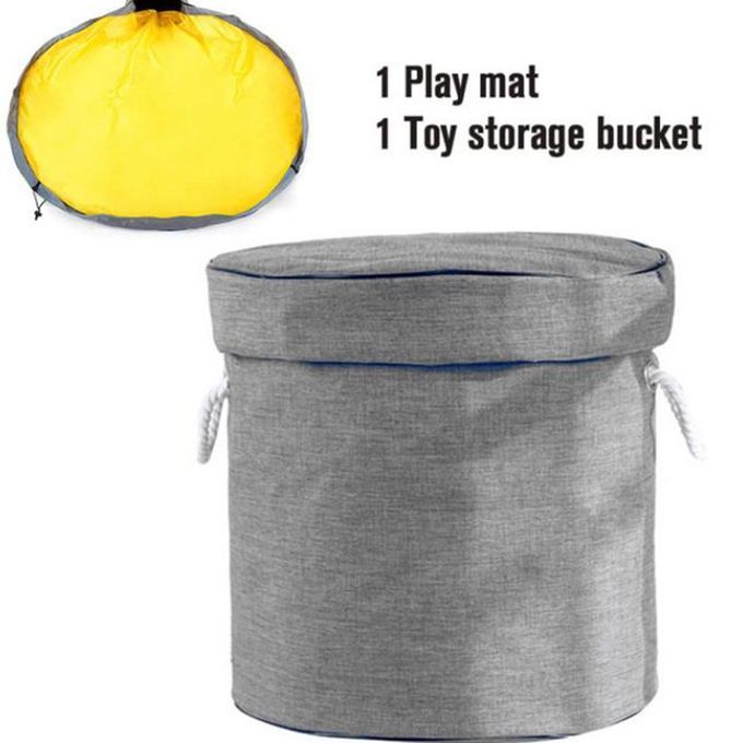 Oxford Bundle Po Ket Outdoor Toy Mat Qui K Storage Bag Large Toy Storage-grey