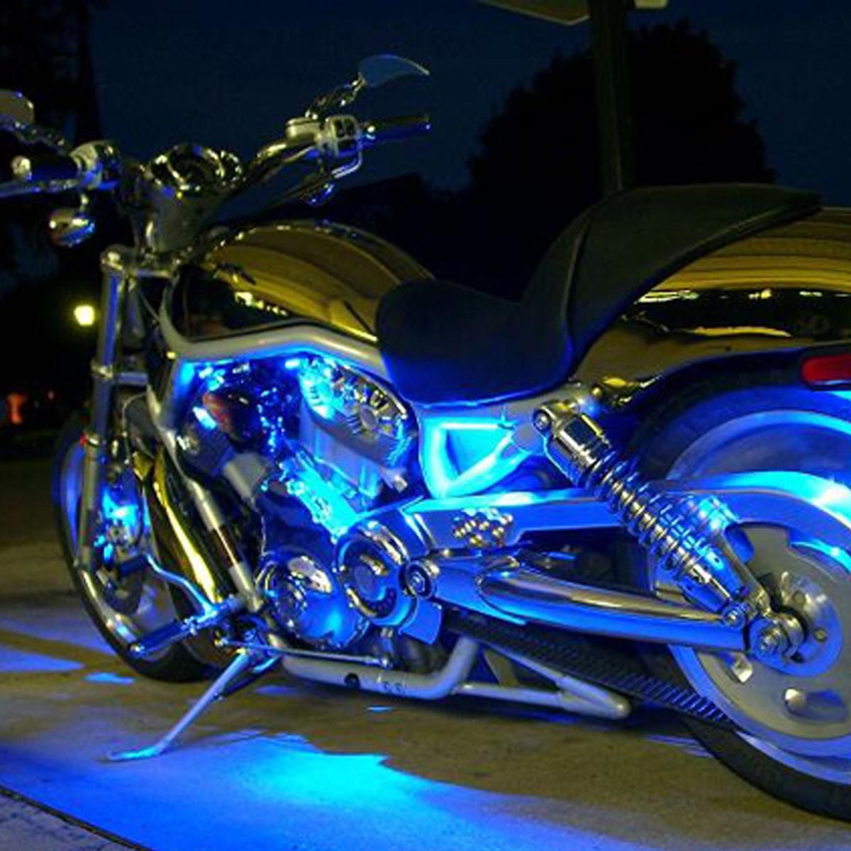 10Cm Waterproof Blue 5050 Led Strip Lights Dc 12V Caravan Boat Car