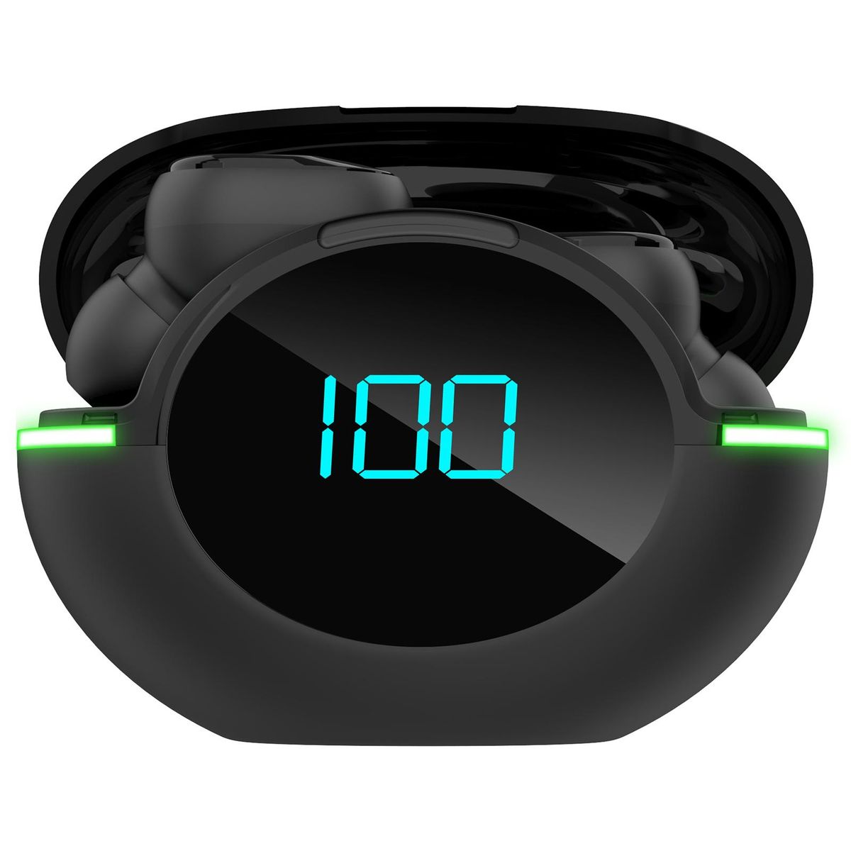 Y80 Wireless Earbuds Stereo in-Ear BT Headphones Ergonomic Waterproof Sport Earphones with LED-Digital Display Button-Control for Music Call Game Compatible with iOS Android