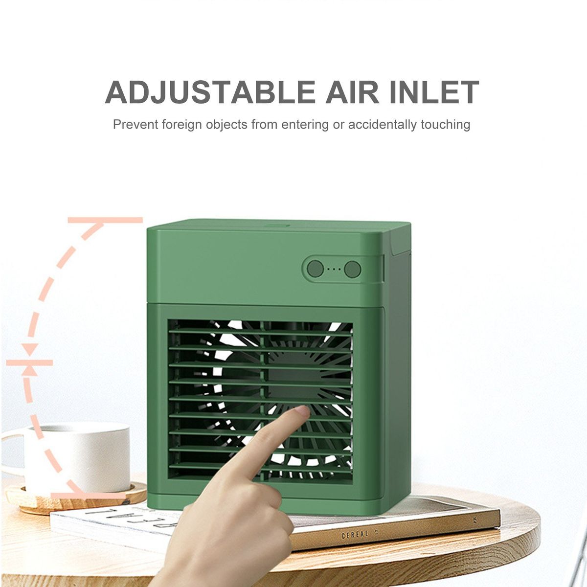 Desktop Air Cooler Small Personal Fan USB Desk Fan Quiet Air