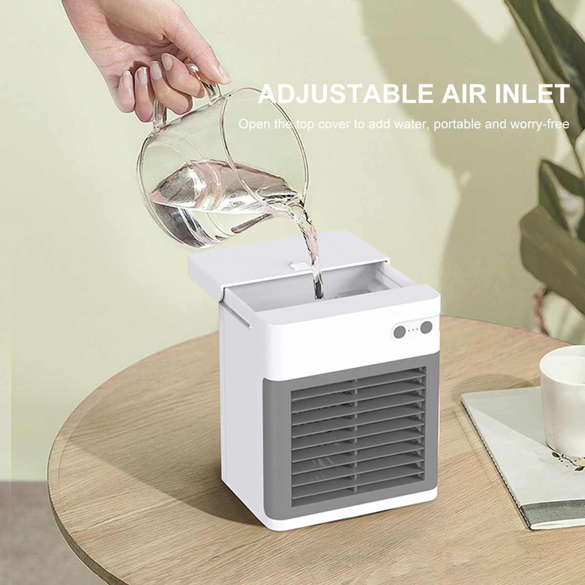Desktop Air Cooler Small Personal Fan USB Desk Fan Quiet Air