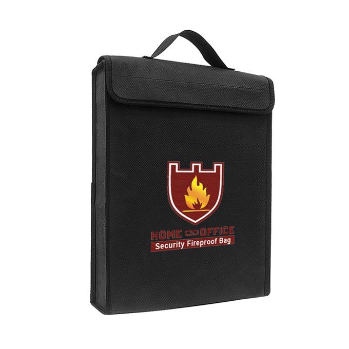 38*30.5*6.5cm Fireproof Money Document File Bag Pouch Cash Cards