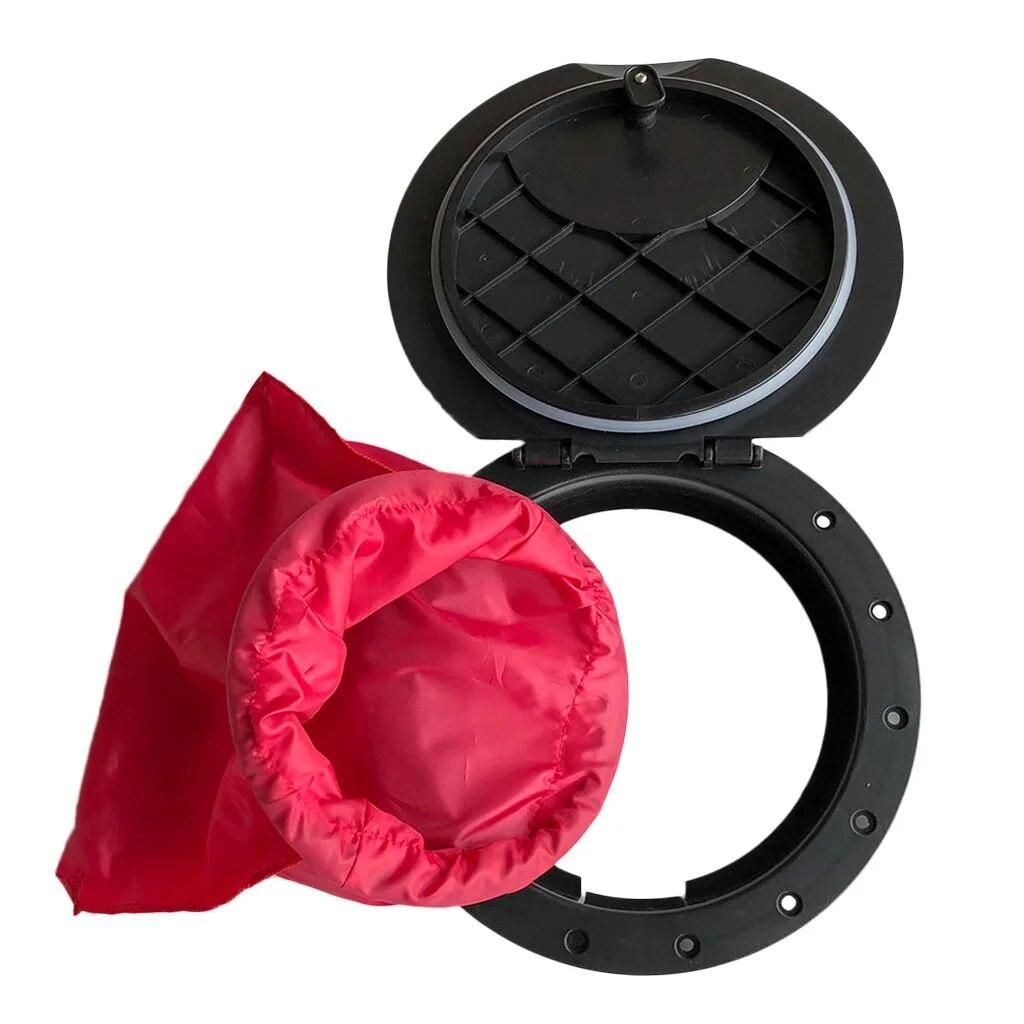 28cm 11'' Hatch Cover Deck Plate Kit & Storage Bag Nylon UV & Sun Protection Boat Cover for Dinghy Marine Boat Kayak Canoe