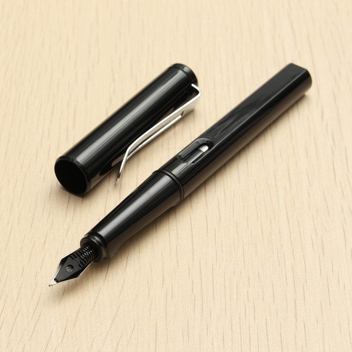 Black White 0.5mm Nib Fountain Fen Inking Pens Luxury Gift Pens For Writing Office Stationery Children Student Gifts Black 0.5mm