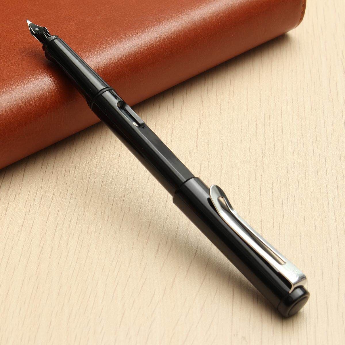 Black White 0.5mm Nib Fountain Fen Inking Pens Luxury Gift Pens For Writing Office Stationery Children Student Gifts Black 0.5mm