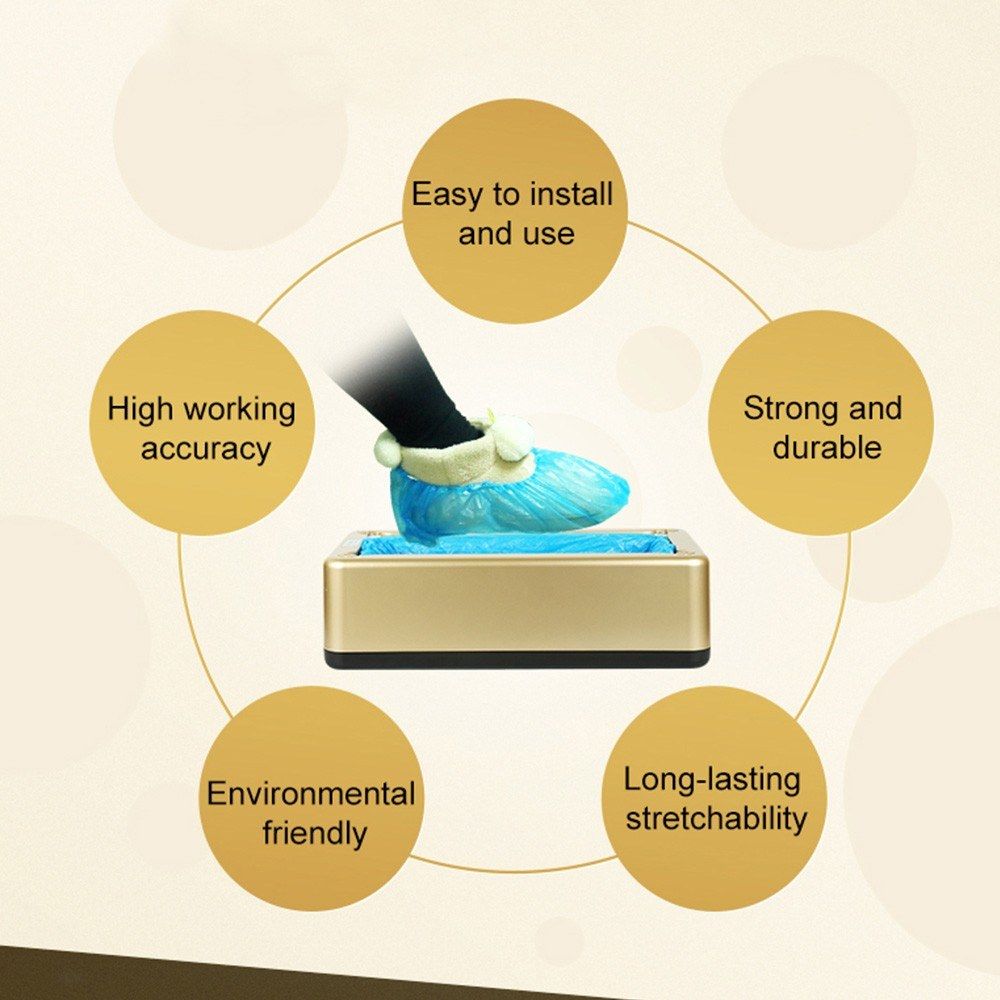 Automatic Shoe Cover Dispenser Overshoe Machine Home Office