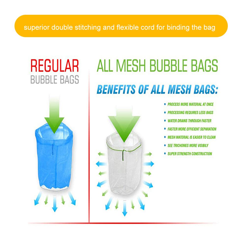 5pcs 5 Gallon Filter Bag Bubble Bag Herbal Ice Essence