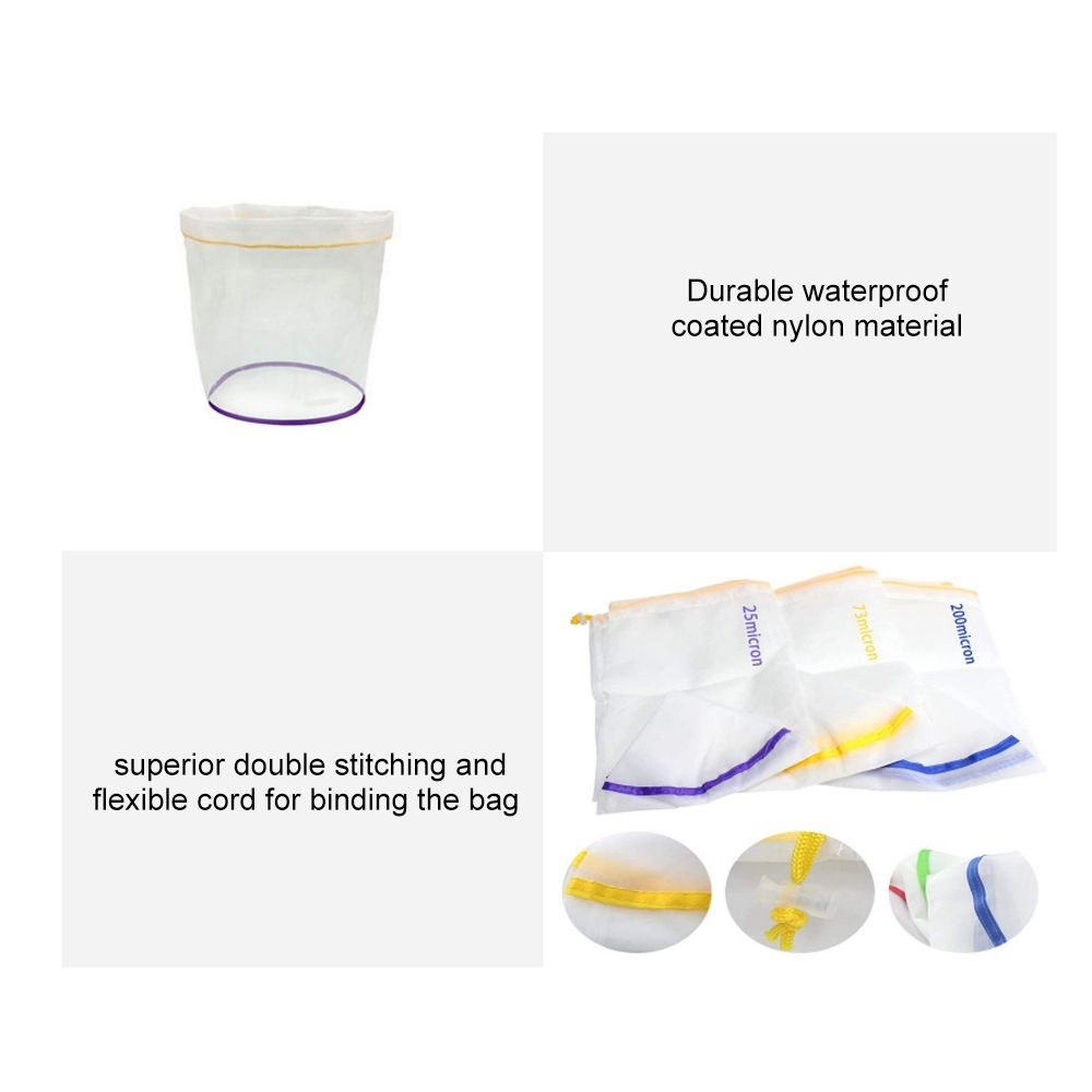 5pcs 5 Gallon Filter Bag Bubble Bag Herbal Ice Essence