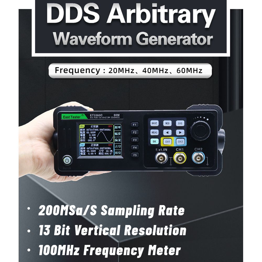 2.4Inch TFT LCD Display Dual Channel Function Arbitrary