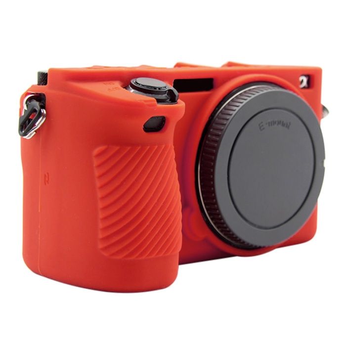 PULUZ Soft Silicone Protective Case For Sony ILCE-6500(Red)