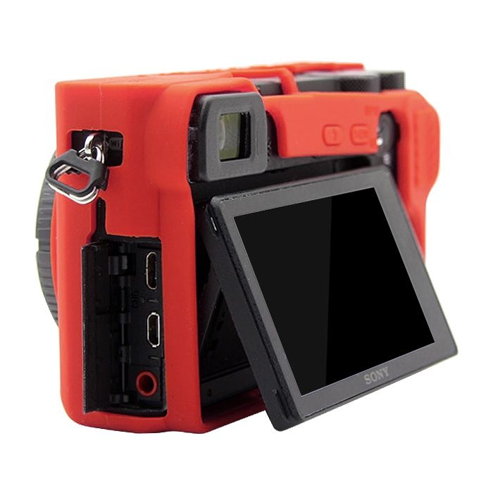 PULUZ Soft Silicone Protective Case For Sony ILCE-6500(Red)