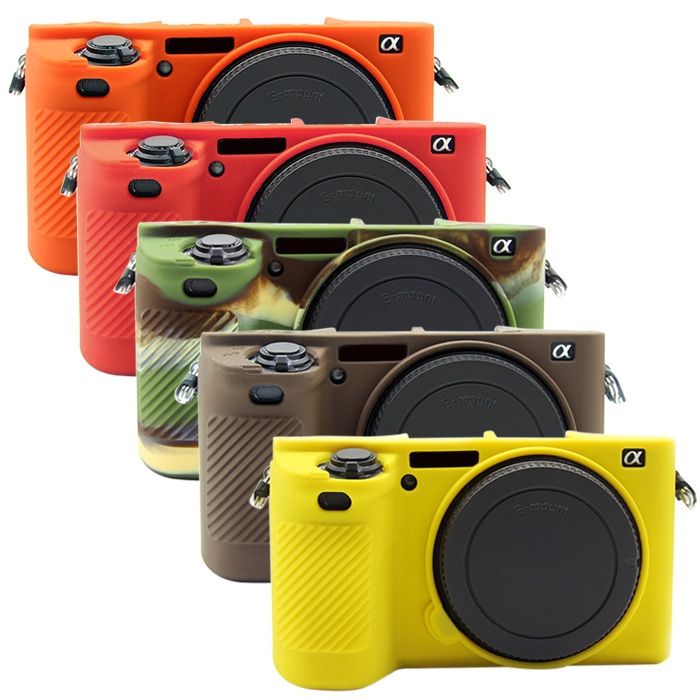 PULUZ Soft Silicone Protective Case For Sony ILCE-6500(Red)