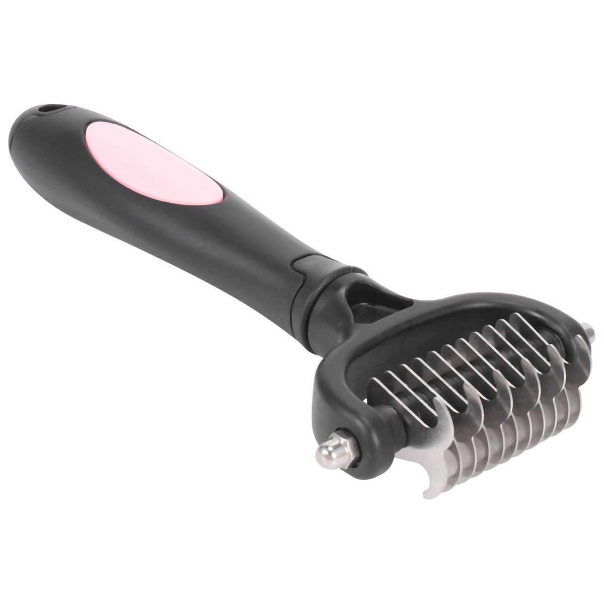 Pink Pet Slicker Dog Grooming Comb Stainless Steel