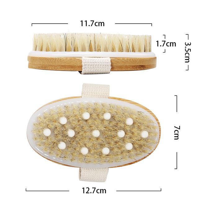 SOUTH FIN 2-in-1 Dry Skin Body Brush With Natural Bristles