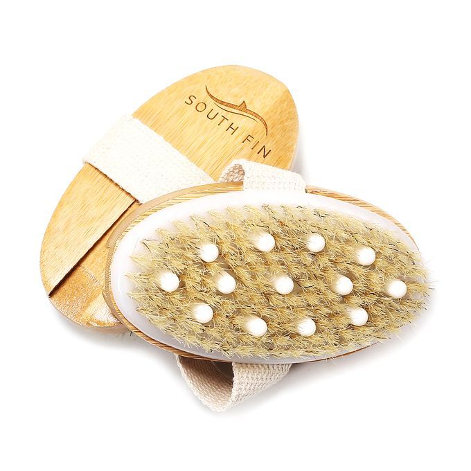 SOUTH FIN 2-in-1 Dry Skin Body Brush With Natural Bristles