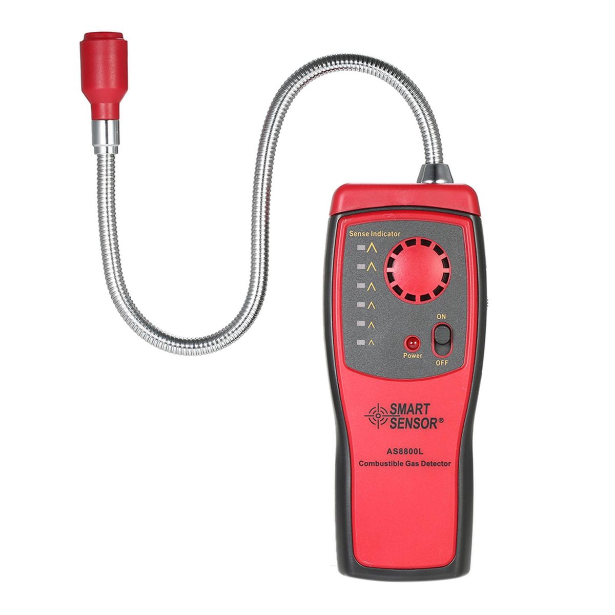 SMART SENSOR Brand New Handheld Portable Automotive Mini Combustible Gas Detector Gas Leakage Location Determine Tester with Sound and Light Alarm