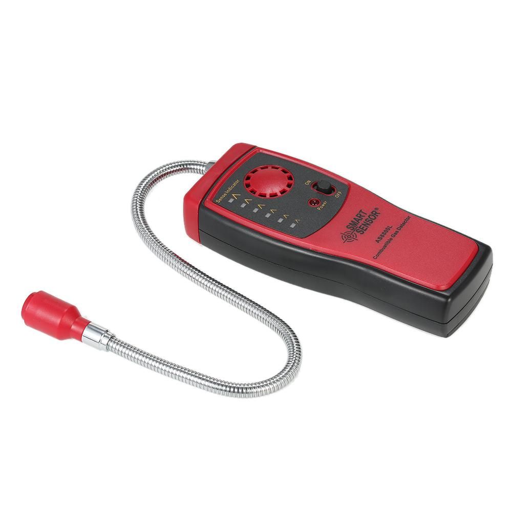 SMART SENSOR Brand New Handheld Portable Automotive Mini Combustible Gas Detector Gas Leakage Location Determine Tester with Sound and Light Alarm
