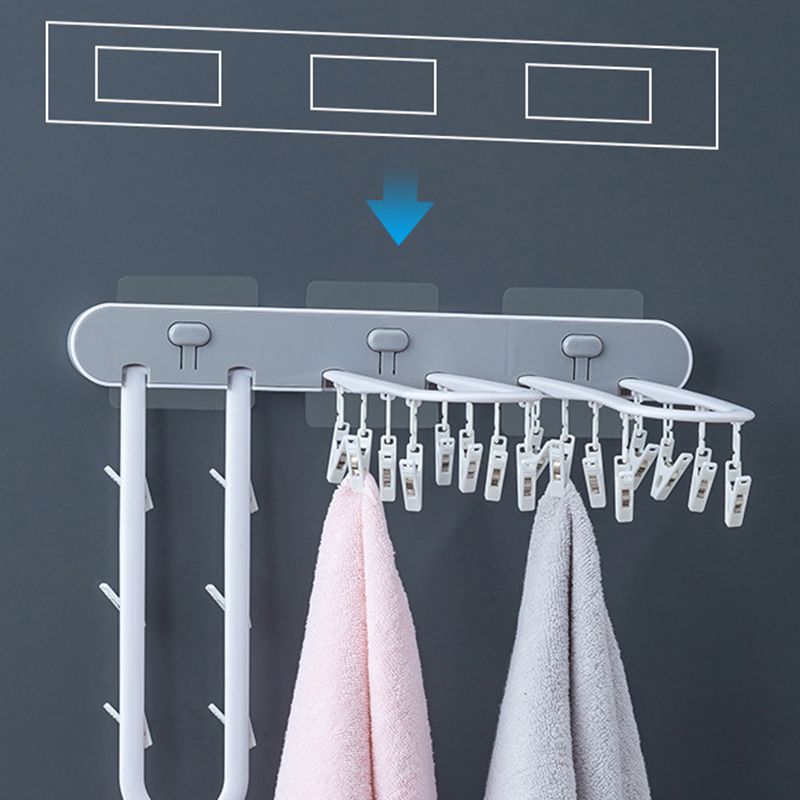 Multi-Clip Folding Hanger Plastic Multi-Clip Children's