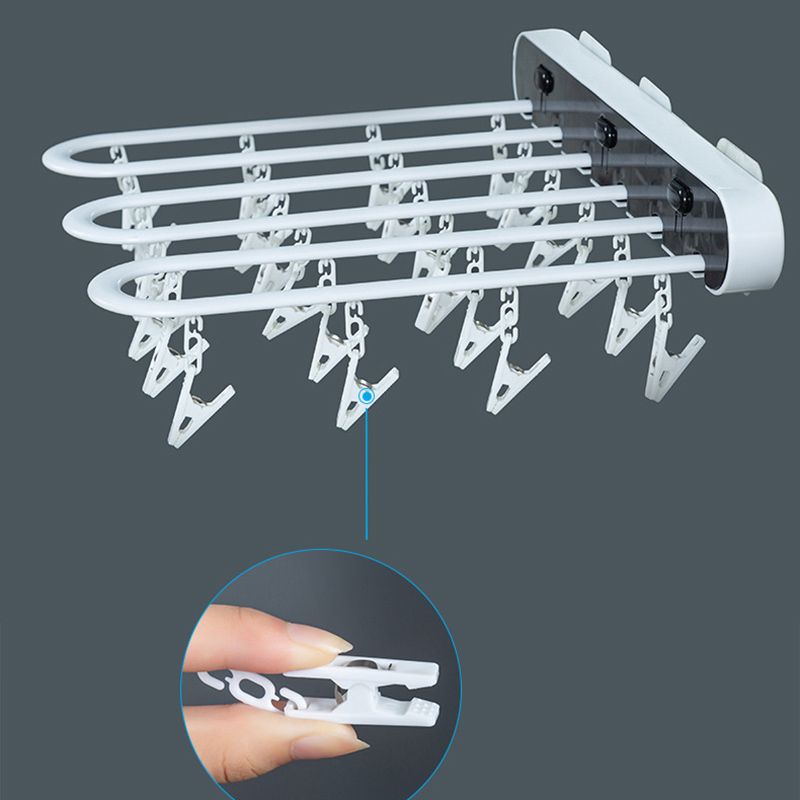 Multi-Clip Folding Hanger Plastic Multi-Clip Children's