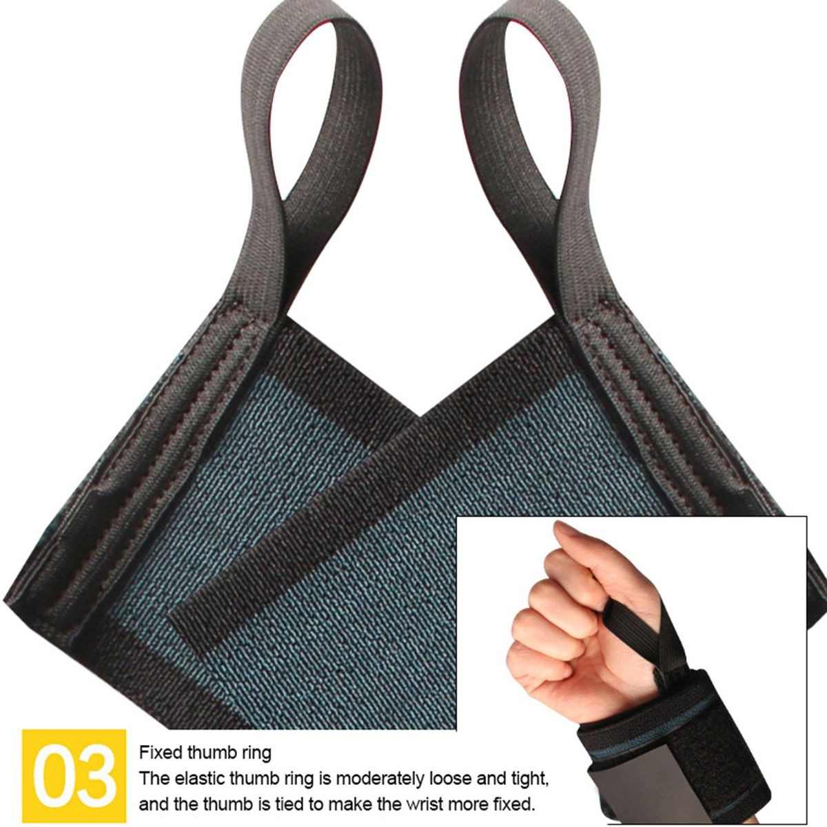 Wrist Wraps Powerlifters Choice Advanced Wrist for Weightlifting Blue