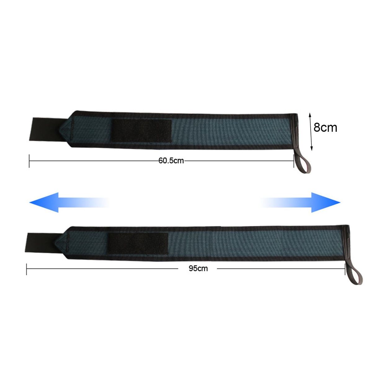 Wrist Wraps Powerlifters Choice Advanced Wrist for Weightlifting Blue