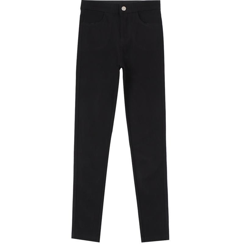 8/9 plush oversized leggings for women wearing high waisted black pencil elastic waist magic pants