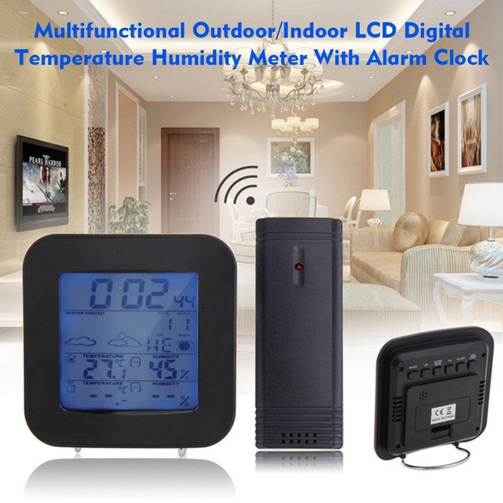Multifunctional Outdoor/Indoor LCD Digital Temperature
