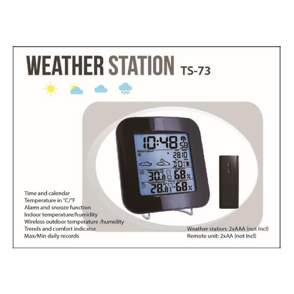 Multifunctional Outdoor/Indoor LCD Digital Temperature