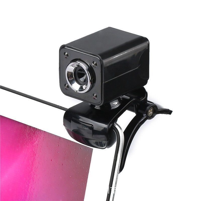 4 LED 12MP HD Webcam Digital USB Camera Video Recording For Android TV PC Laptop Black