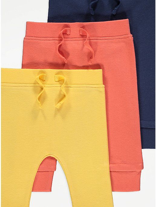 Plain Tie Front Leggings 3 Pack