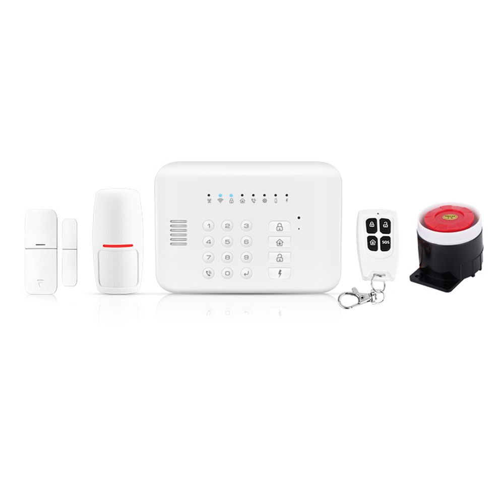 Security Alarm System  Kit Auto Dial GSM+WiFi Home Security