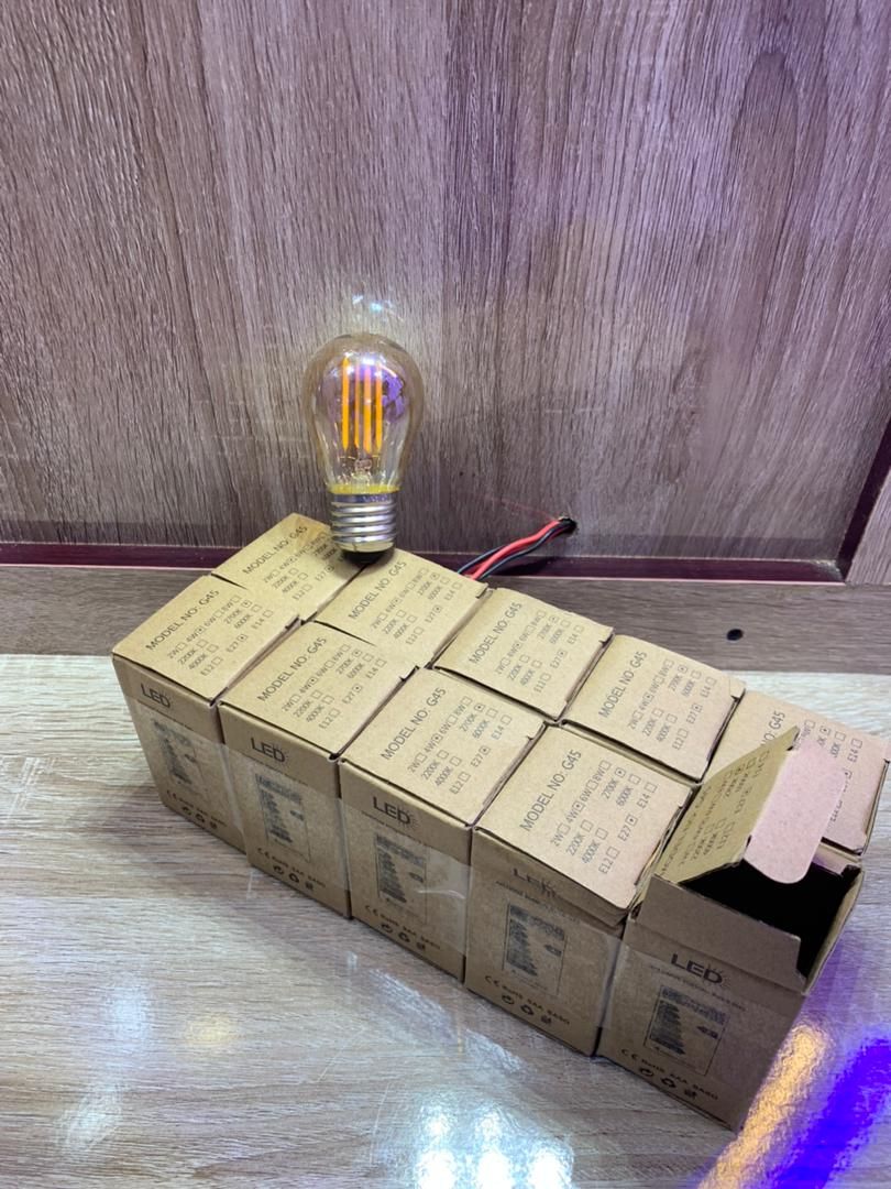 2 Warm White LED Bulb 4watts E27 Small