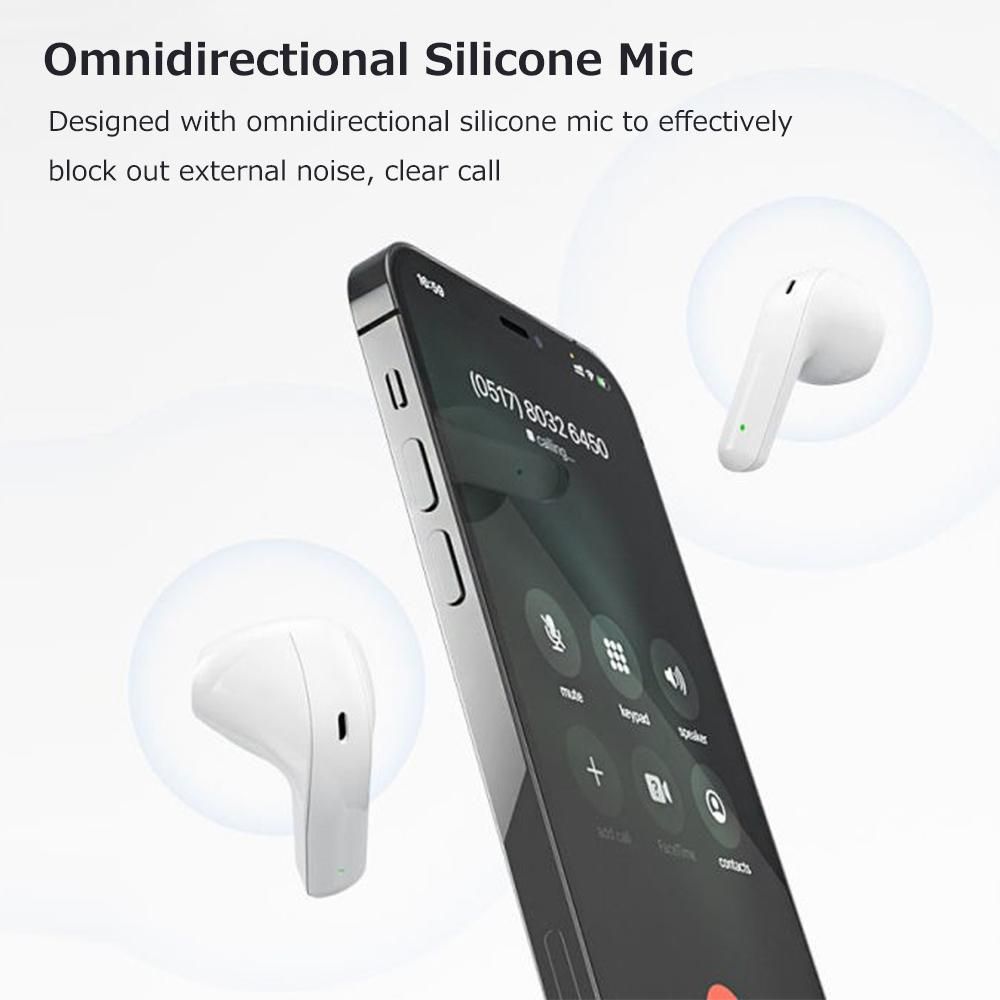 Lenovo thinkplus X16 True Wireless BT Headphones In-ear Sport Earbuds BT5.2 Chip Low Latency Wide Compatibility White