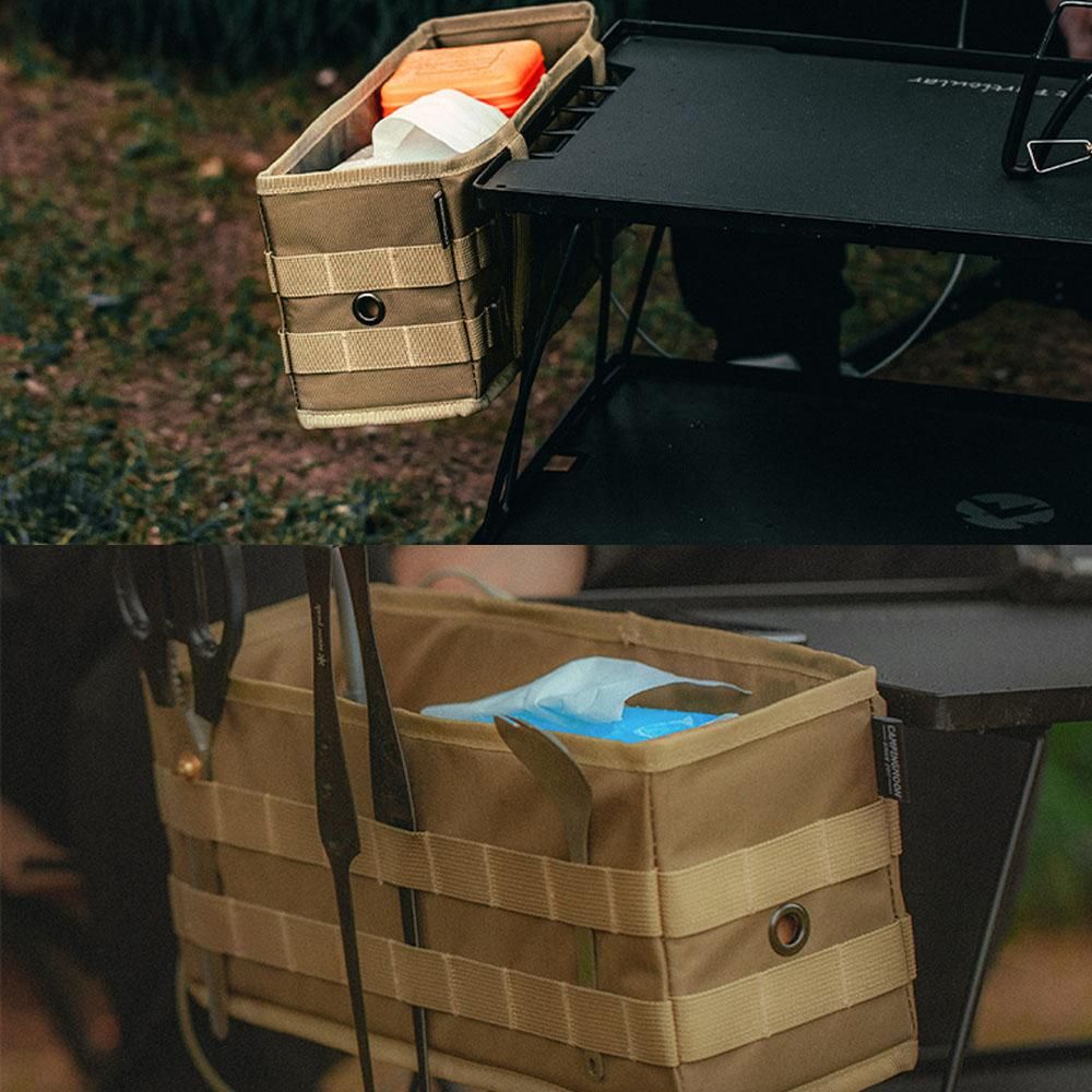 CAMPINGMOON Large Capacity Polyester Fabrics Bag Multifunctional Sofa Chair Arm Rest Storage Organizer Outdoor Magazine Sundries Carrying Bags