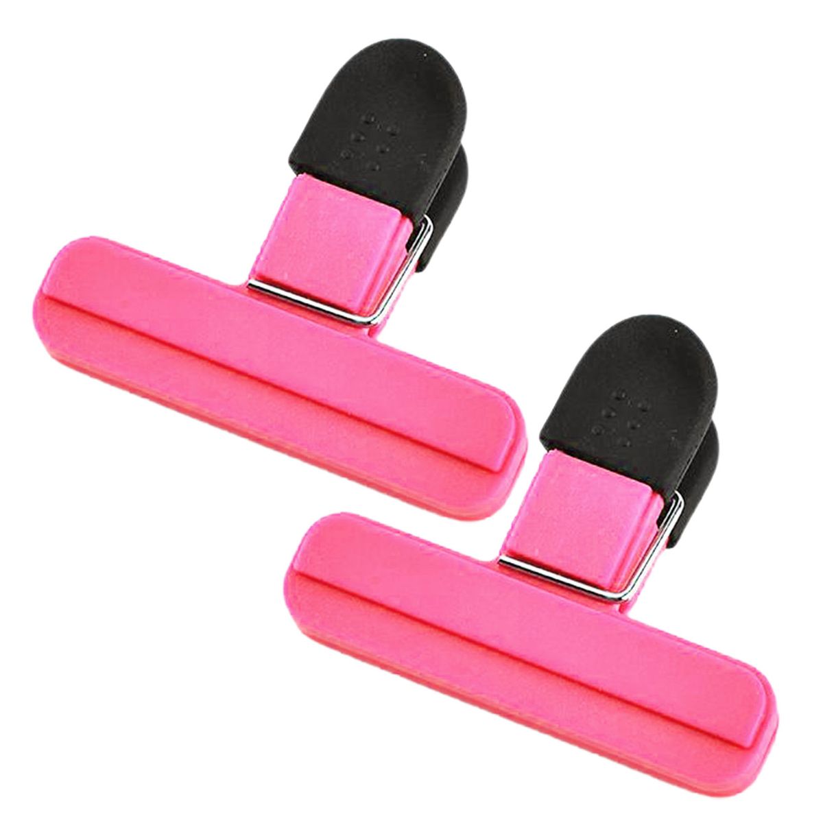 2Pcs Sealing Clip Food Preservation Moisture-proof Seal-Pink