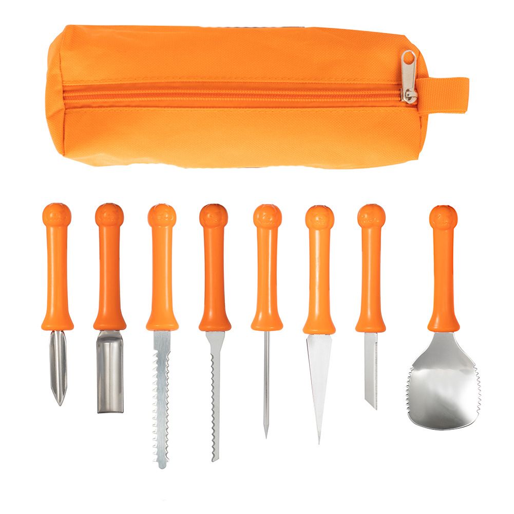 6 PCS/8 PCS (Optional) Holiday Pumpkins Carving Kit Pumpkins