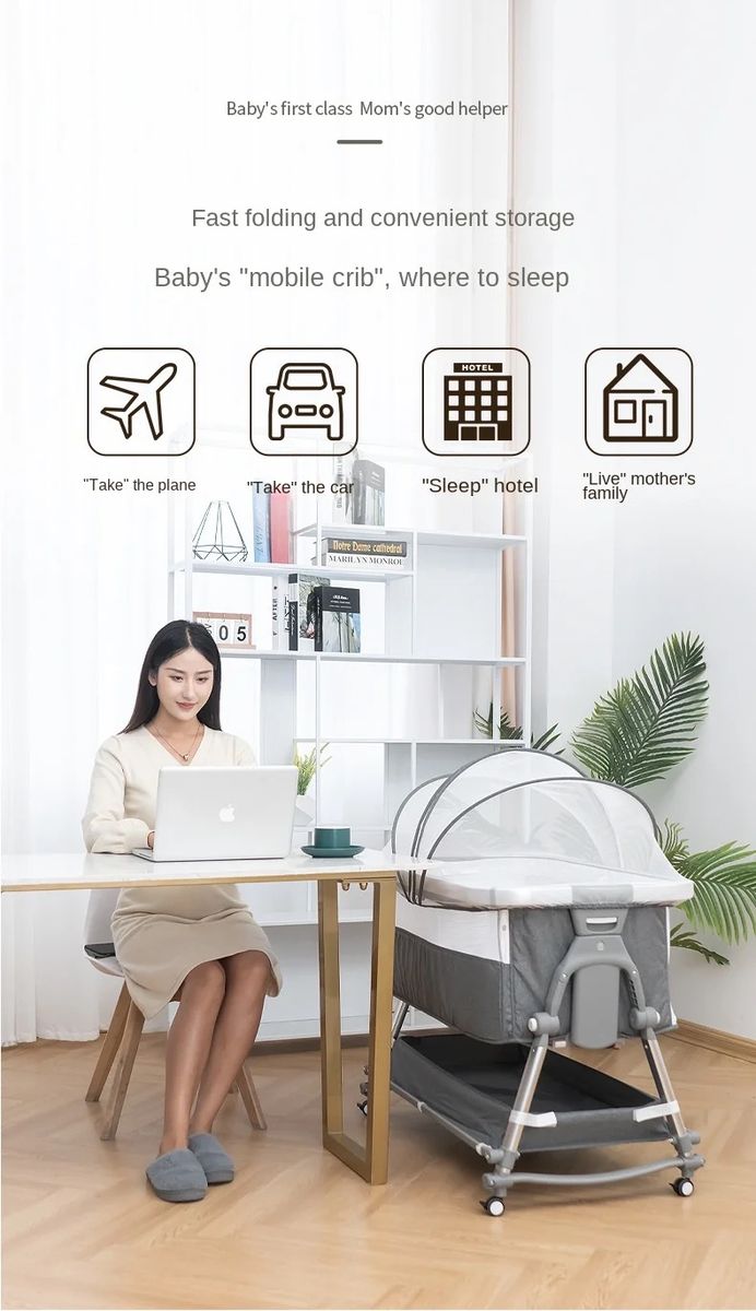 Multifunctional Baby Bedside Bassinet