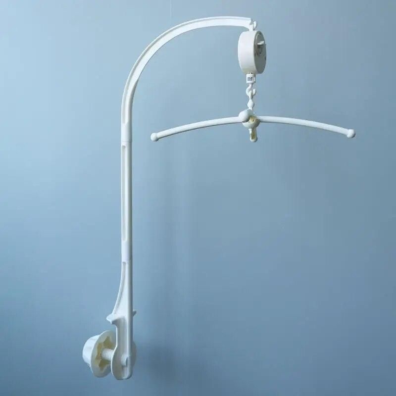 Baby Crib Mobile Bed Bell Hanging Cross Lullaby Bell Holder Universal Crib Rattel Wind-up Music Toy for Newborn