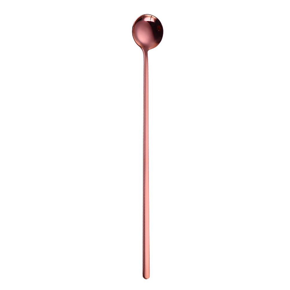 Portable Long Handle Stainless Steel Ice Cream-Rose Golden