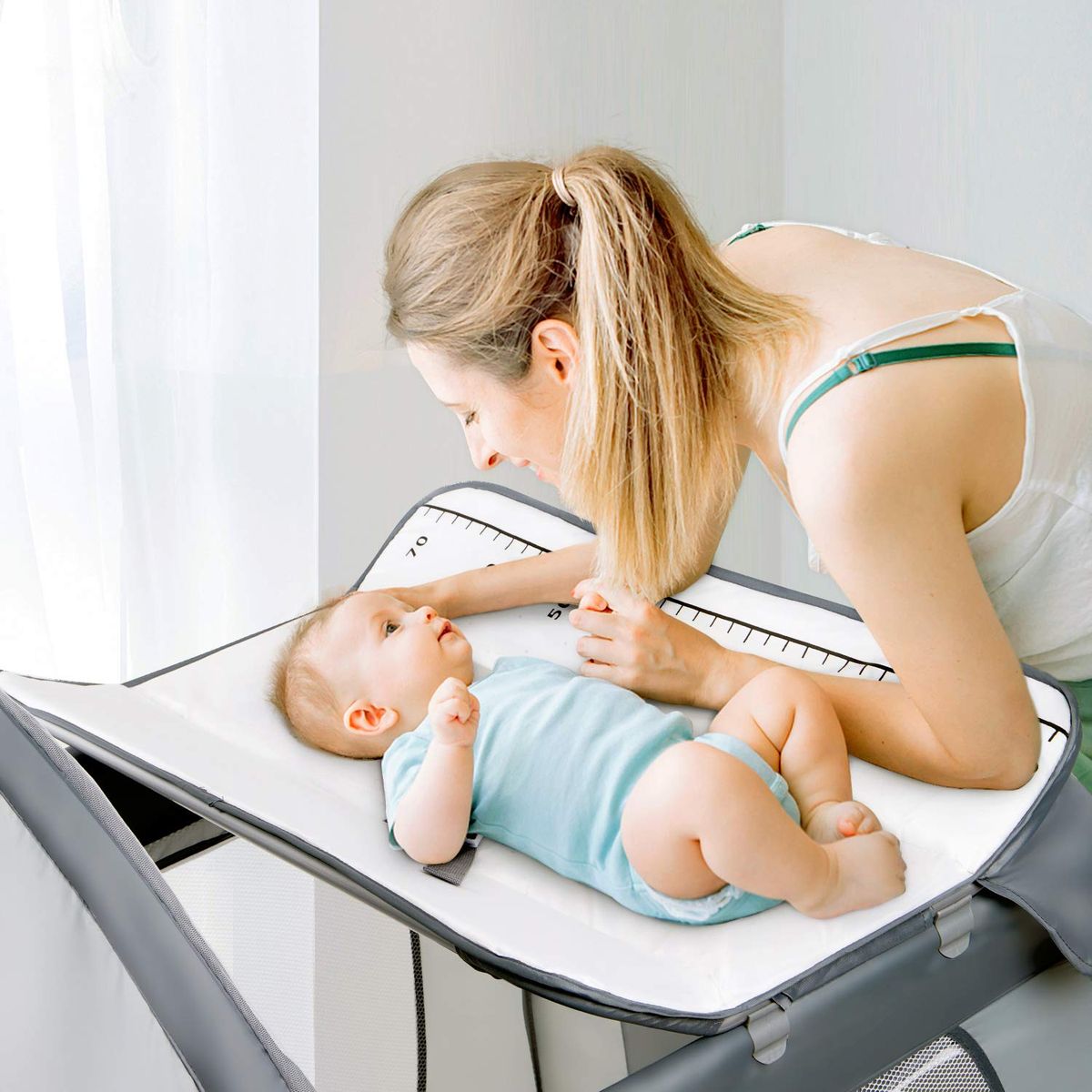 BABY TRAVEL COT WITH PLAY PEN AND NET